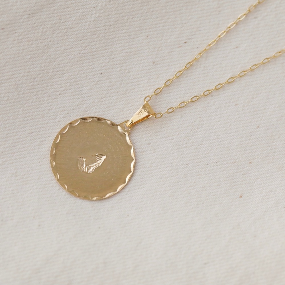 Our Father Prayer Necklace | 18k Gold Filled - Picture 7 of 9